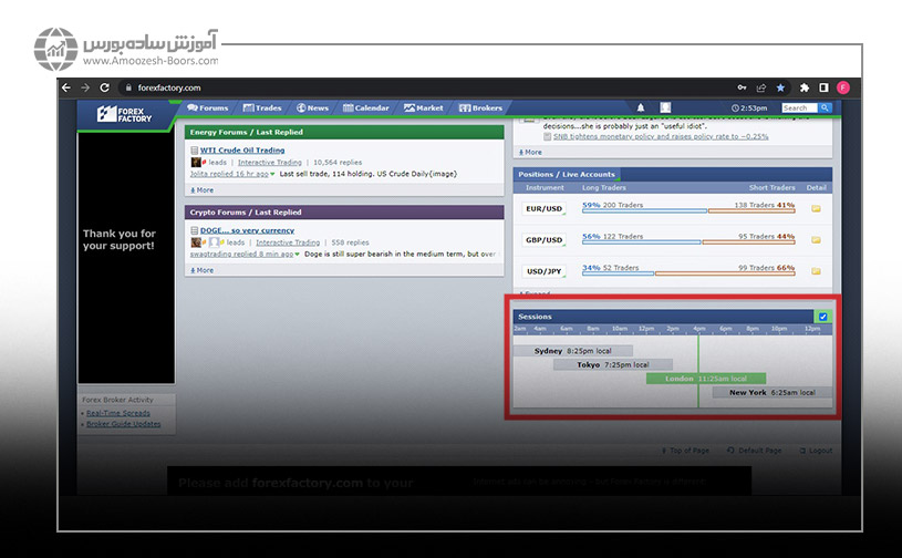 ساعت سایت فارکس فکتوری 