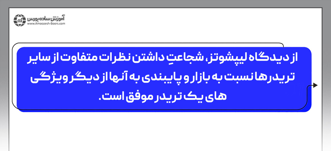 ویژگی‌های یک تریدر برتر از دیدگاه بیل لیپشوتز